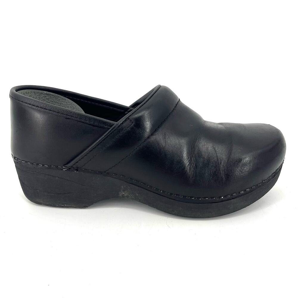 Dansko Women's 6.5 EU37‎ Black Leather Classic XP 2.0 Comfort Clogs